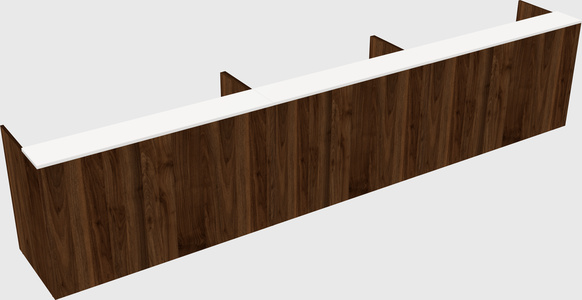 Long reception desk