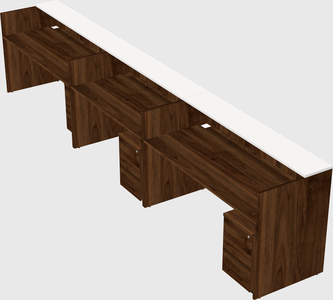 Long reception desk
