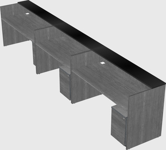Long reception desk