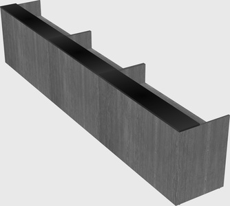 Long reception desk