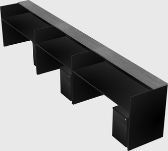 Long reception desk