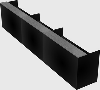 Long reception desk