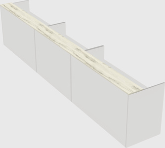 Long reception desk
