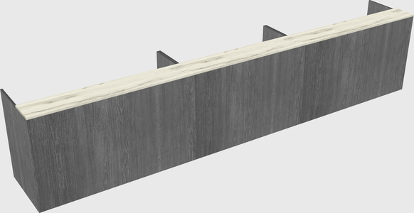 Long reception desk