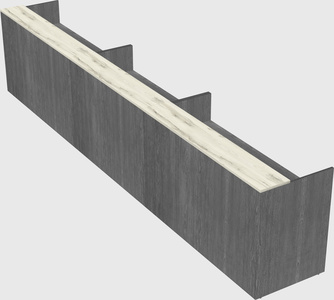 Long reception desk