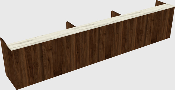 Long reception desk