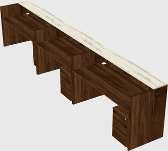 Long reception desk