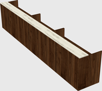 Long reception desk