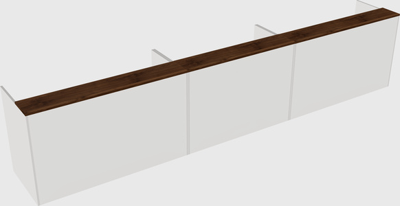 Long reception desk