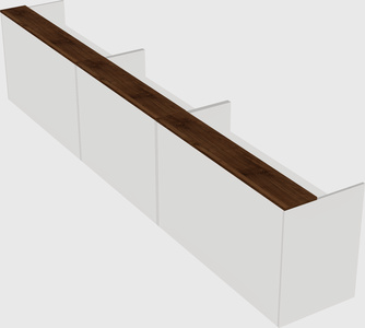 Long reception desk