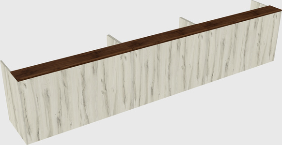 Long reception desk