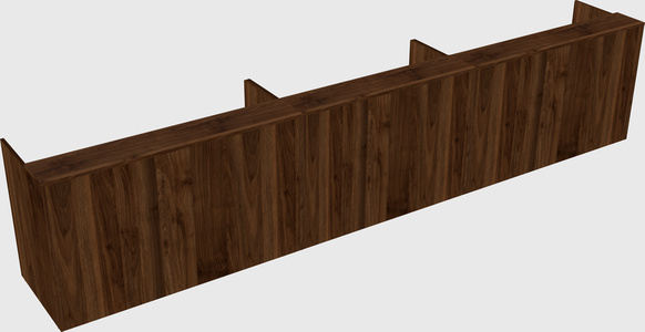 Long reception desk