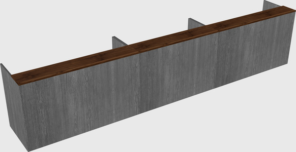 Long reception desk