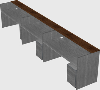 Long reception desk