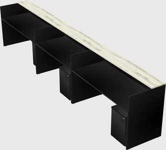 Long reception desk