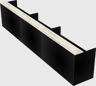 Long reception desk