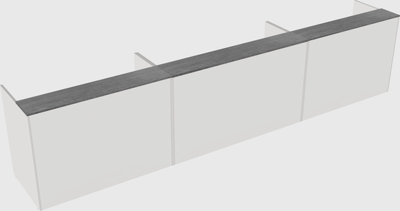 Long reception desk