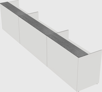 Long reception desk