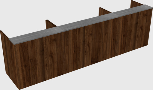 Long reception desk
