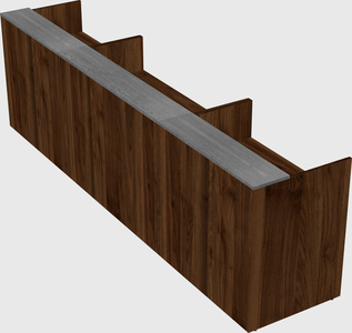 Long reception desk