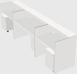 Long reception desk