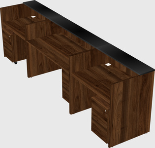 Long reception desk