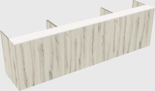 Long reception desk