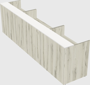 Long reception desk