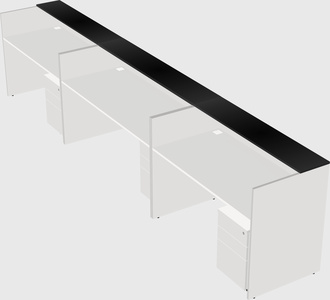 Long reception desk