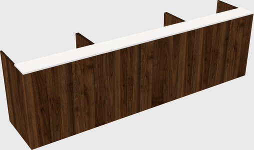 Long reception desk