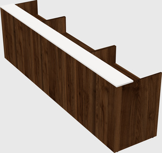Long reception desk