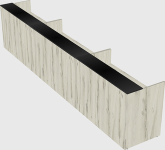 Long reception desk