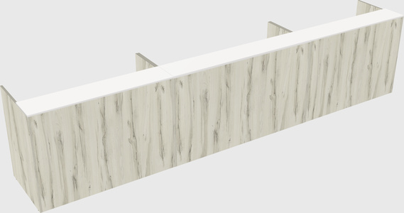 Long reception desk