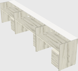Long reception desk