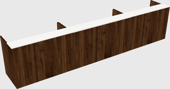 Long reception desk