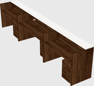 Long reception desk
