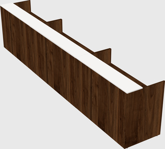 Long reception desk