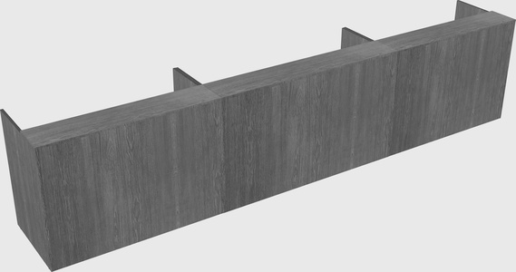 Long reception desk