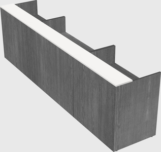 Long reception desk