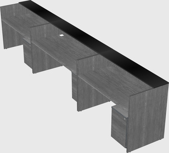 Long reception desk