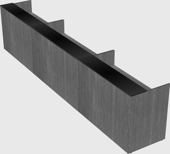 Long reception desk