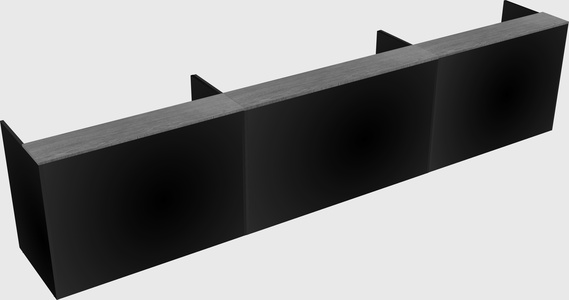 Long reception desk