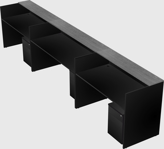 Long reception desk