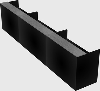 Long reception desk