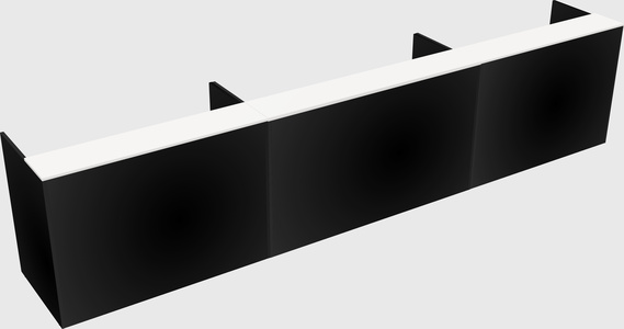 Long reception desk