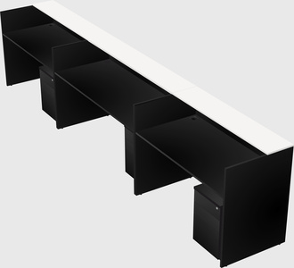 Long reception desk