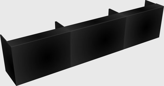 Long reception desk