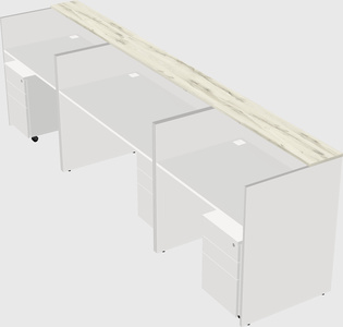 Long reception desk