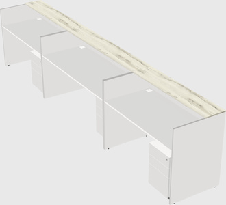 Long reception desk