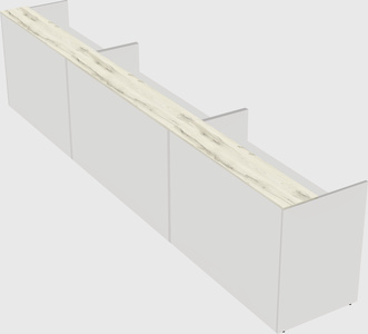Long reception desk